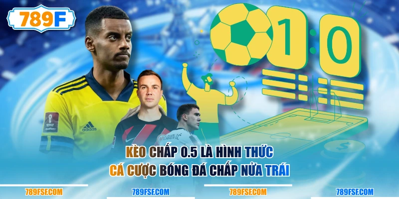 Kèo chấp 0.5 là hình thức cá cược bóng đá chấp nửa trái